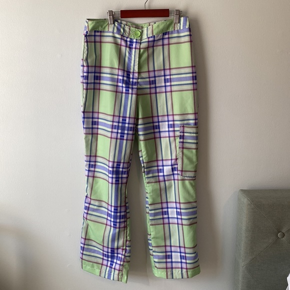 ⚡️Last Days! ASOS DESIGN 90's check kick flare trouser in shell fabric co-rd 8 - Picture 3 of 13
